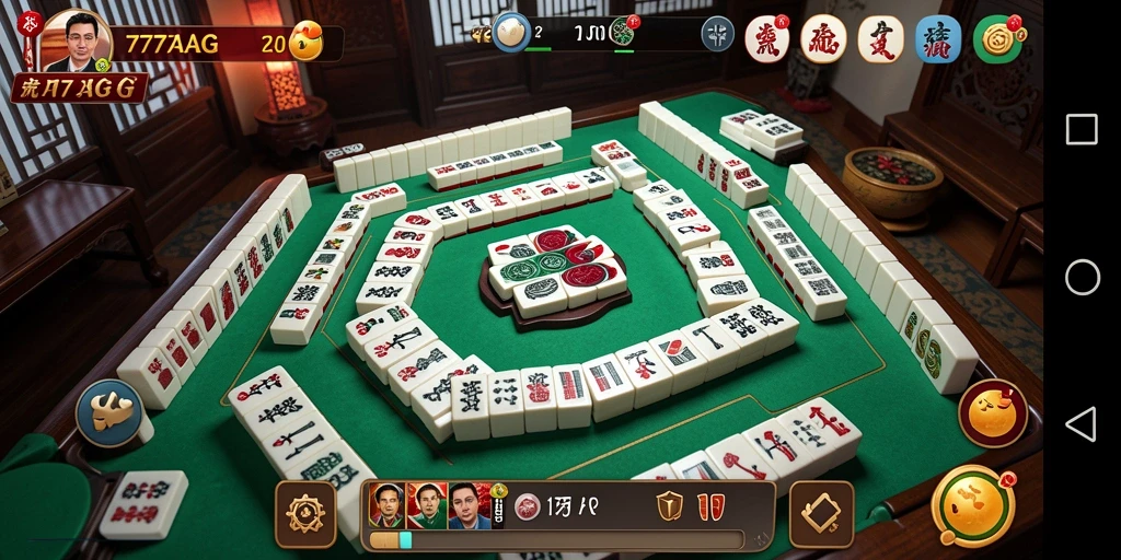 Tampilan gameplay Mahjong yang menarik dan penuh tantangan di 777AG.