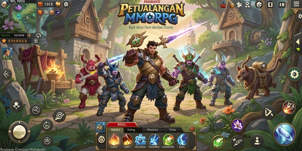 Screenshot gameplay 99SL dengan aksi petualangan yang mendebarkan.