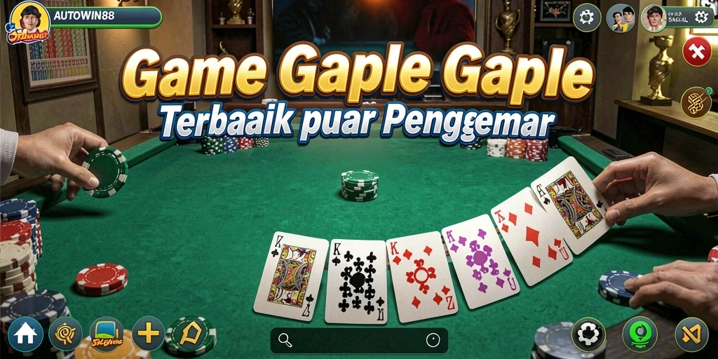 Tangkapan layar AUTOWIN88 menunjukkan gameplay seru Gaple.