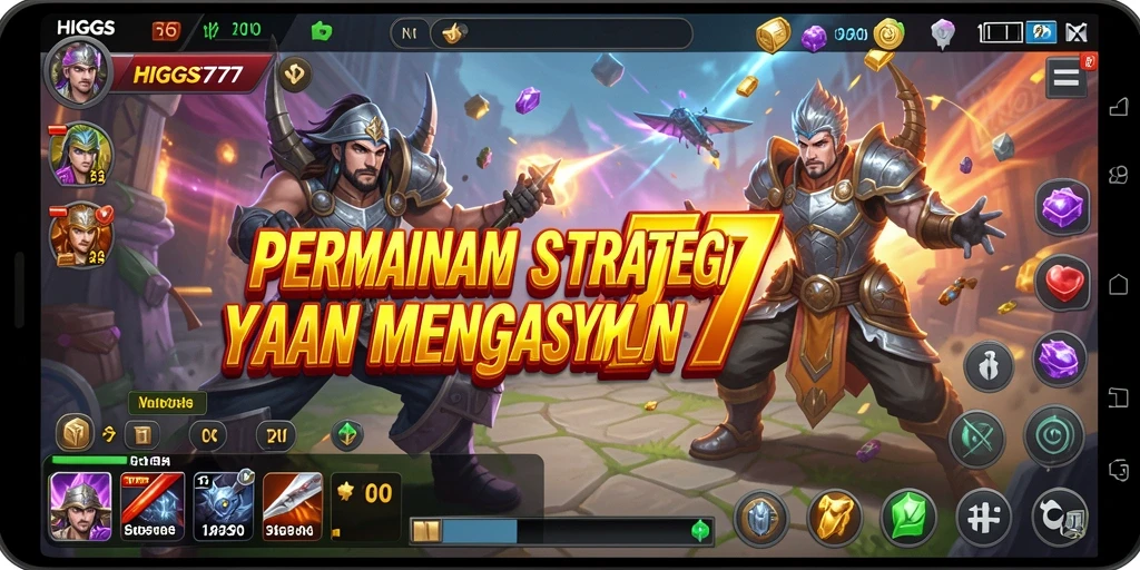 Gameplay HIGGS777 menampilkan strategi dan pertempuran menarik.