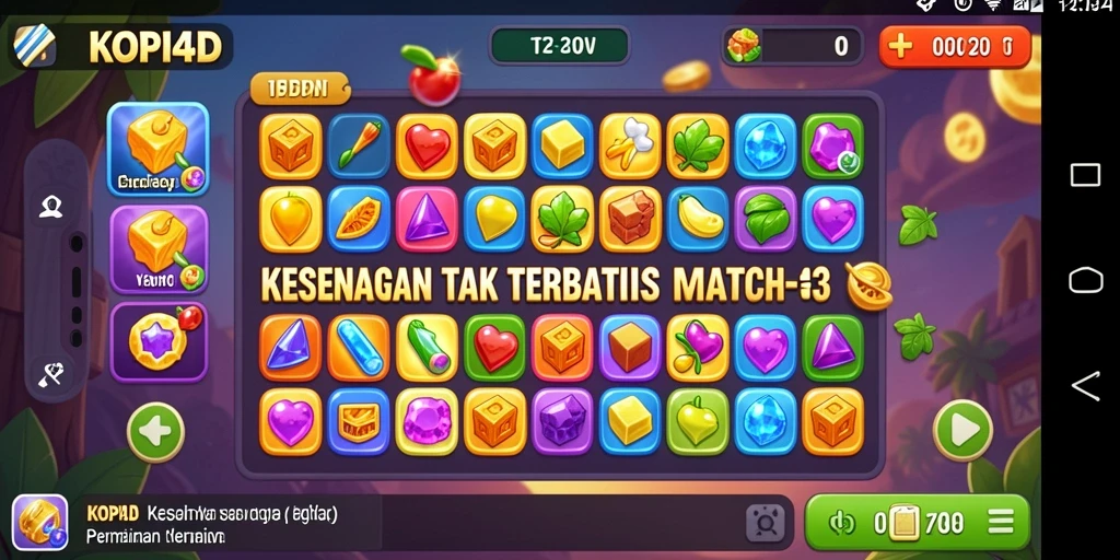 Tangkapan layar KOPI4D menunjukkan gameplay yang penuh warna dan menarik.
