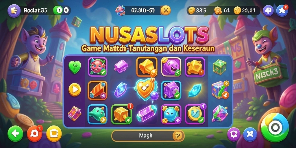 Tangkapan layar gameplay <strong>NUSASLOTS</strong> yang seru dan penuh warna.