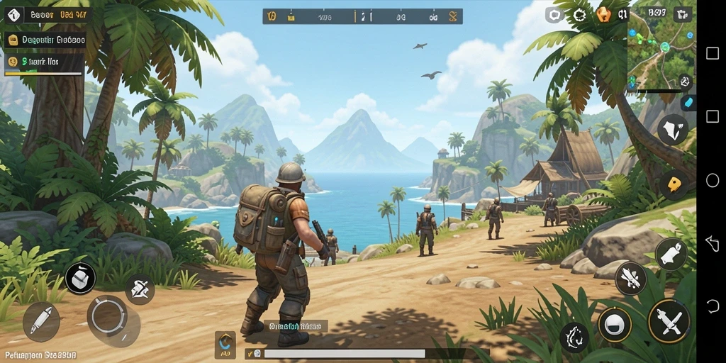 Tampilan gameplay dunia terbuka yang menakjubkan dari V87.