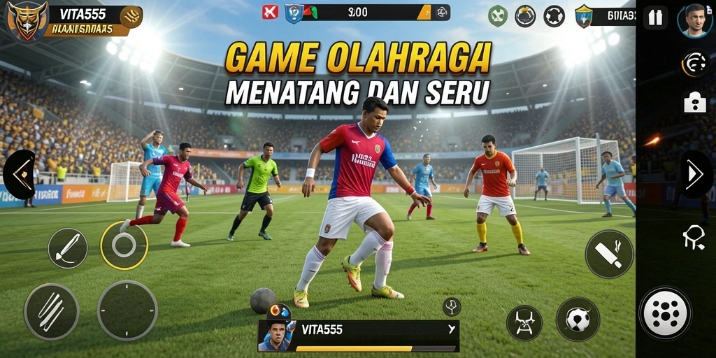 Tampilan gameplay VITA555 yang seru dalam cabang olahraga.